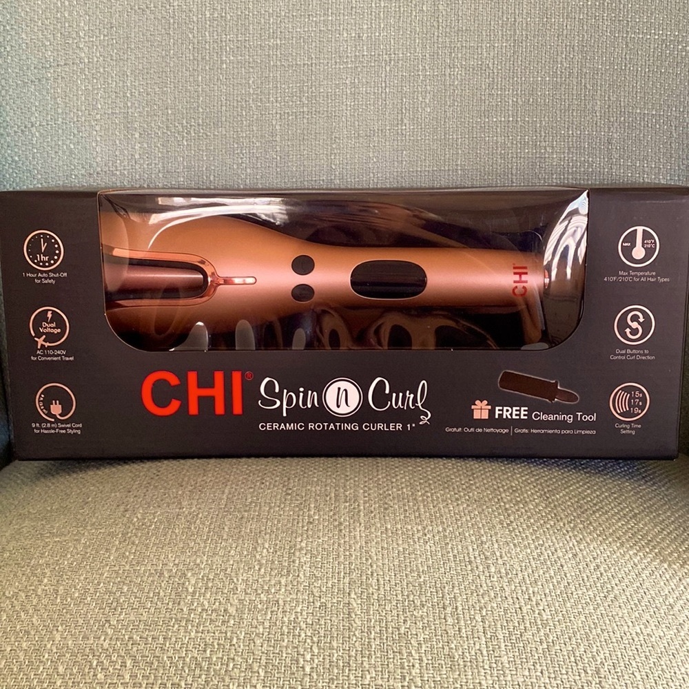 CHI Spin n Curl ceramic rotating curler 1”